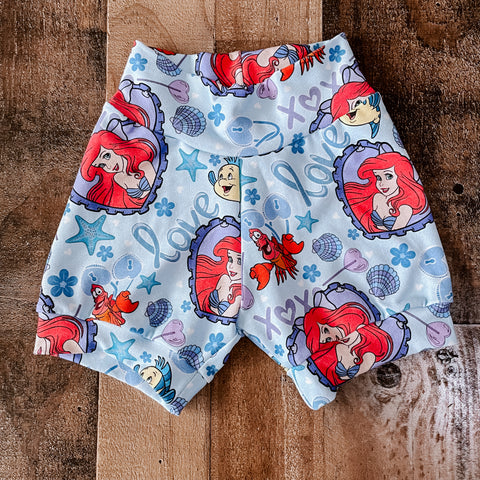 Ariel Hearts Baby & toddler shorts