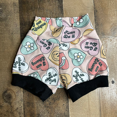 Conversation Hearts Baby & toddler shorts