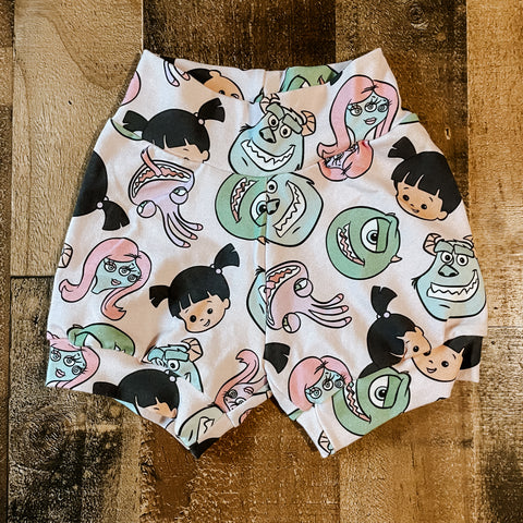 Pastel Monsters Baby & toddler shorts