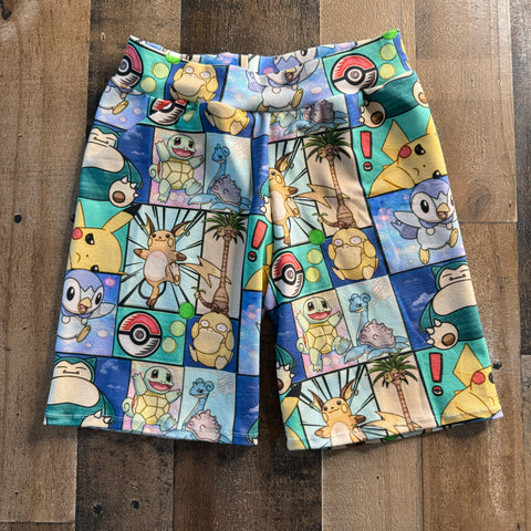 Muted Pokemon Bermuda Shorts