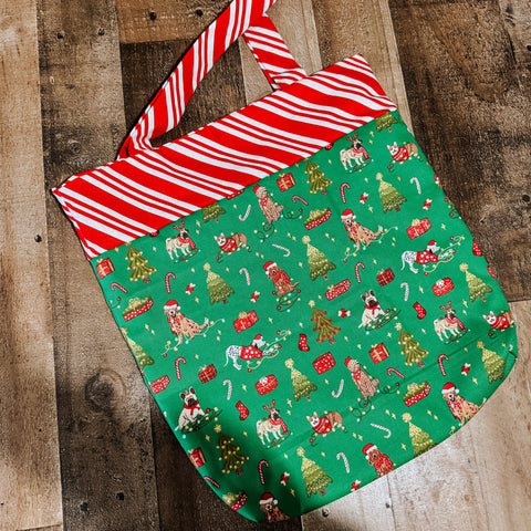 Holiday Dogs Tote Bag