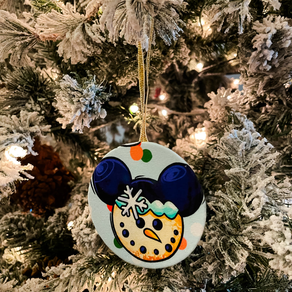 Snowman Mickey Cookie Ornament