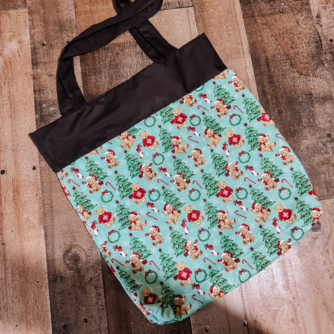 Teddy Christmas Tote Bag