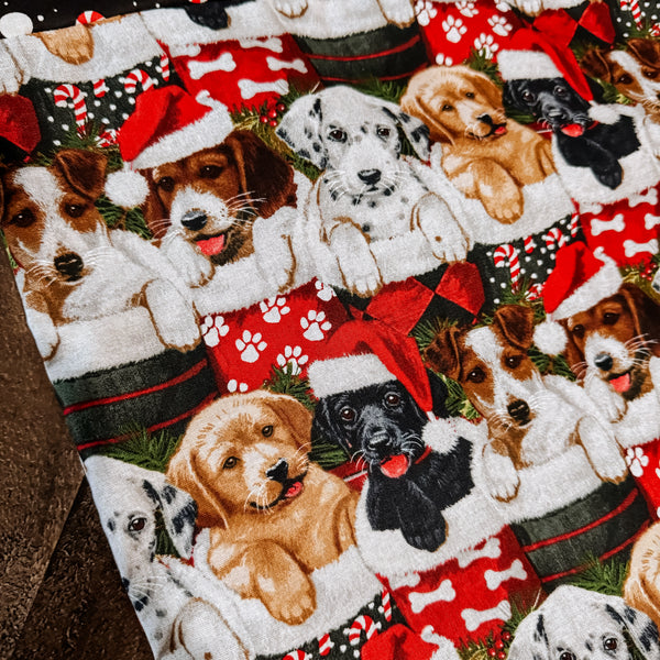 Puppy Stocking Tote Bag