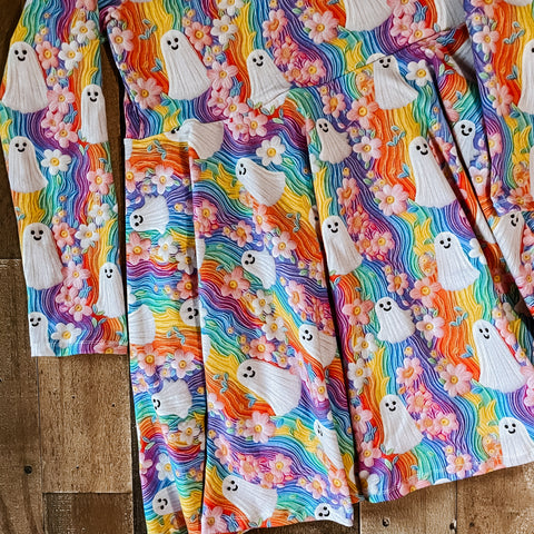 Rainbow Ghost Twirl Dress