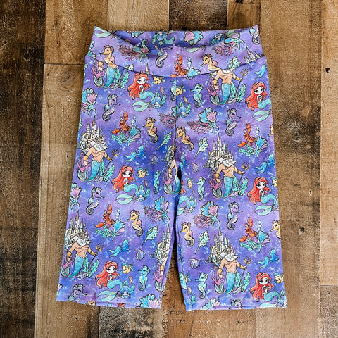 Little Mermaid Biker Shorts