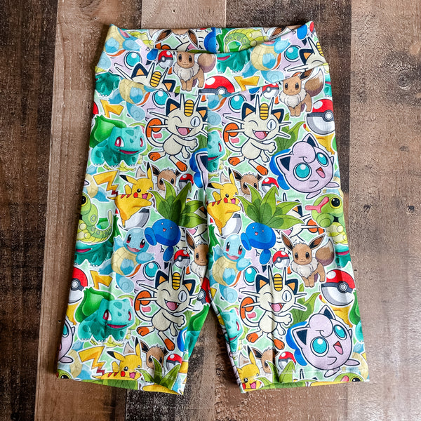 Green Pokemon Biker Shorts