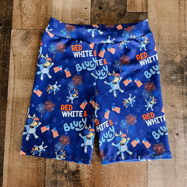 Red, White & Bluey Bermuda Shorts